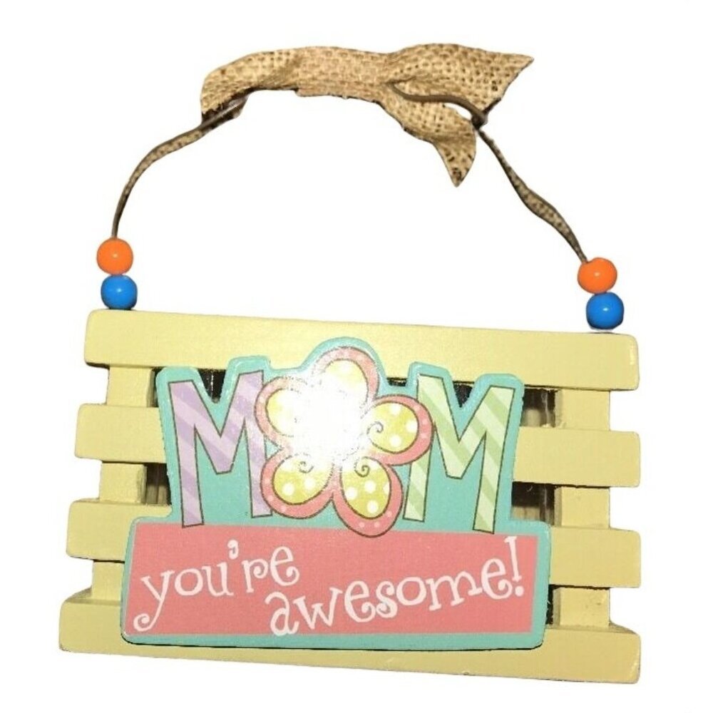 Mothers Day Wood Crate Mini Basket Mom Treat Favors Small Gift Crafts